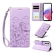 thumbnail image 1 of Funda Cartera para Samsung Galaxy A53 5G Perro Cachorro Grabado con Tarjetas Soporte Correa Morado, 1 of 6