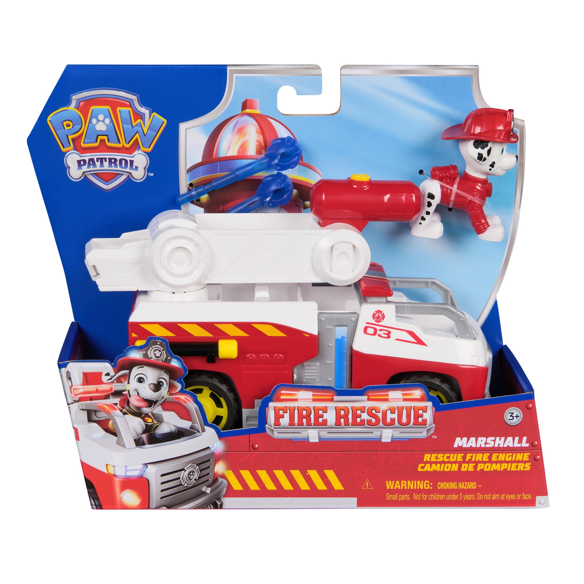 Camión De Rescate Bomberos Con Figura De Marshall Paw Patrol