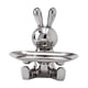 thumbnail image 1 of Conejo Creativo Estatuilla Escultura Misceláneas Contenedor Tocador Bandeja Estatua Argent, 1 of 3