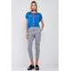 thumbnail image 3 of Top Azul Rey con Cuello Barco, Manga Corta, Transparente, Detalle de Corte Cruzado y Bordado Floral (Talla XS), 3 of 3