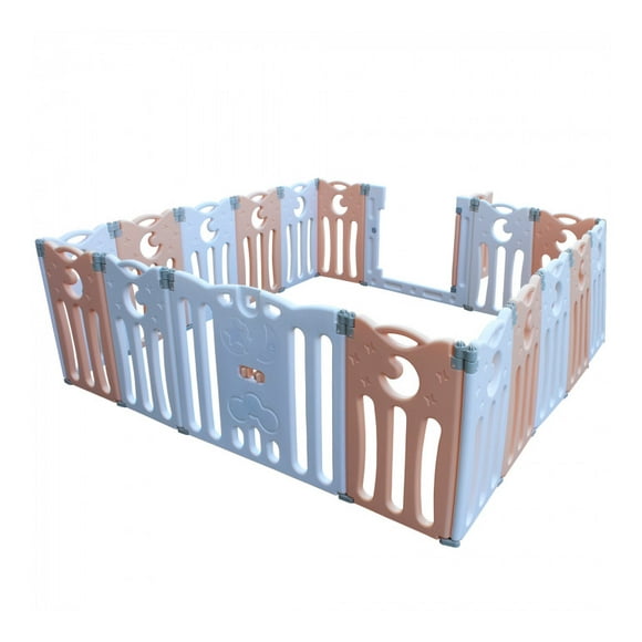 Corral Infantil Plegable L Rosa
