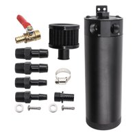 Ioensy - Kit De Lata De Captura De Aceite Universal De 13 Piezas Filtro De Respiradero De Depósito Negro De 2 Puertos