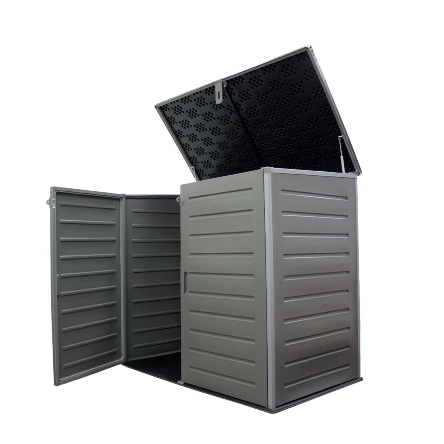 Importclick - Bodega Baúl Multiuso Exterior Jardín 1170 Lt Gris 82x140x125 Cm