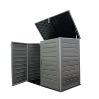 Importclick - Bodega Baúl Multiuso Exterior Jardín 1170 Lt Gris 82X140X125 Cm