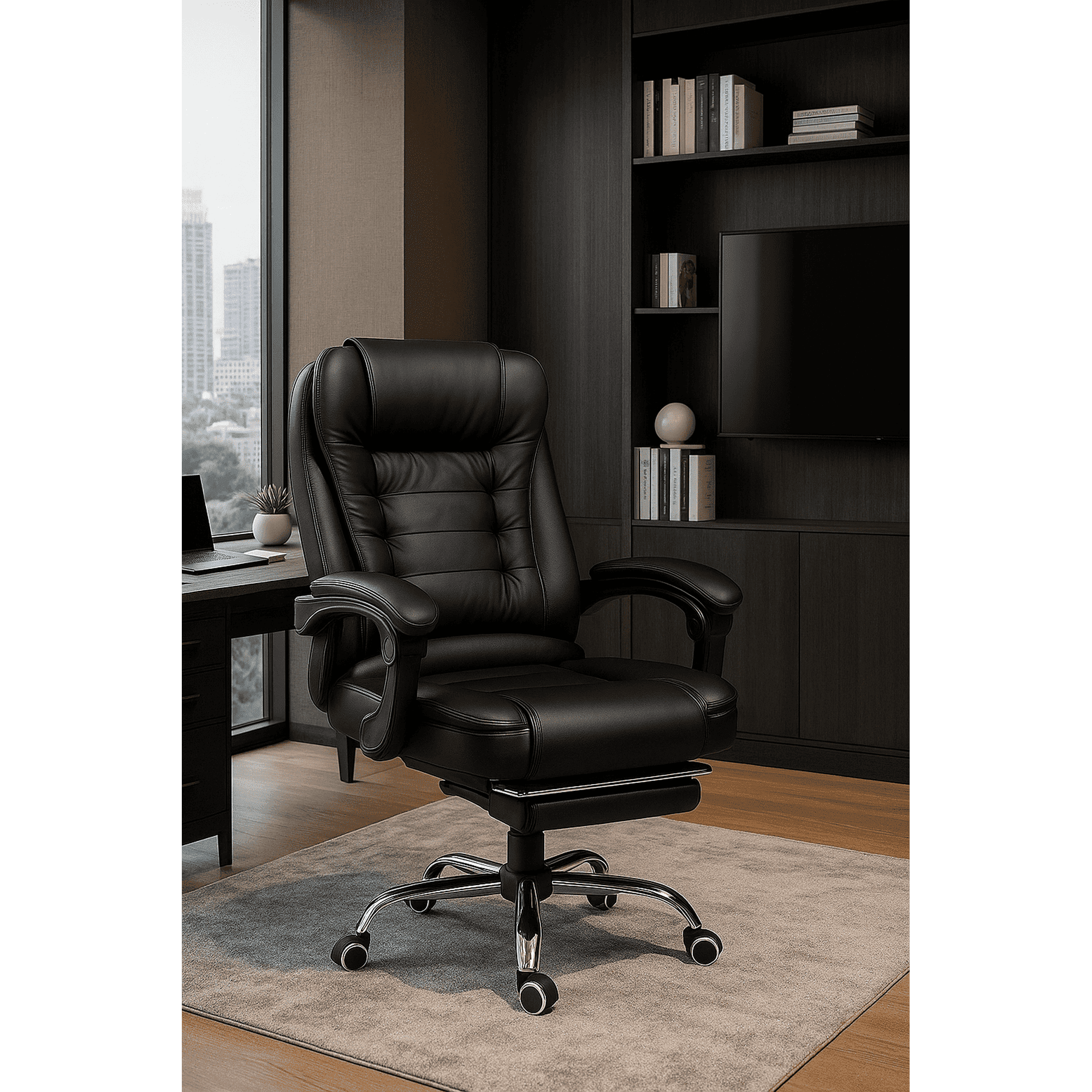 Space Home - Silla De Oficina Giovanni Egonomica Gerencial Reclinable