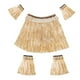 thumbnail image 1 of Hawaiian Funny Dance Party Hierba Falda Brazo Pierna Mangas Conjuntos De Disfraces Color Paja, 1 of 2