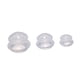 thumbnail image 1 of 3 Piezas Cupping Set Copa de Silicona para Masaje Relajante Ventosa de Succión Profesional Copa Terapéutica para Relajación Muscular Fácil de Limpiar Claro, 1 of 5
