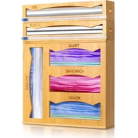 Organizador De Cajones Whomass 6 En 1 Magnético De Bambú Para Cocina