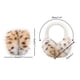 thumbnail image 2 of INSPIRE CHIC Orejeras de Leopardo Peludas y Cálidas para Mujer para Climas Fríos Blancas, 2 of 7