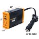 thumbnail image 2 of Inversor de energía PowerDrive PWD120 120 W 12 V→110 V con 2 USB y cable de 91 cm, 2 of 5