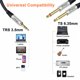 thumbnail image 3 of Cable de audio DTECH 3 pies 3.5 mm a doble 1/4" TRS, 3 of 7