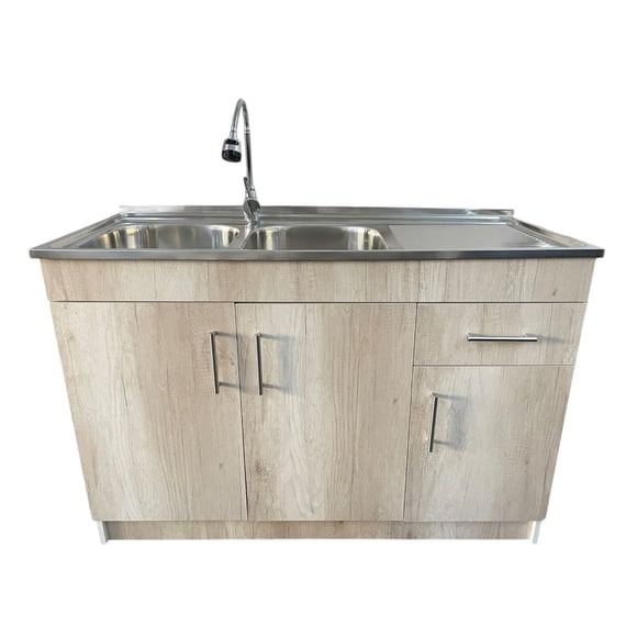 Kit Lavaplatos con mueble 120x50 Doble Toscana Secador Derecho