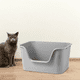 thumbnail image 3 of Bandeja de arena grande y abierta para mascotas, color gris, 3 of 3