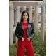 thumbnail image 2 of Chaqueta Biker Negra Brillante - MM SHOP, 2 of 3