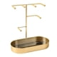 thumbnail image 1 of Estante De Exhibición De La Bandeja Del Soporte Del Organizador De La Joyería Para Los Anillos Marmoleado Del Oro, 1 of 3