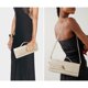 thumbnail image 2 of Bolso Joryin de Cuero Trenzado para Mujer, Clutch Beige, 2 of 9