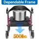 thumbnail image 2 of Rollator Walker HOMLAND Bariatric, 500 libras, con asiento y bolsa de almacenamiento, 2 of 8