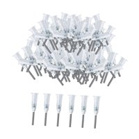 Bothyi - 100 Pines Dispensadores Industriales De Punta Roma Con Cierre Luer Para Líquidos Transparentes