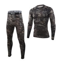 Ioensy - Conjunto De Ropa Interior Térmica Ropa Superior E Inferior Calzoncillos Largos Para Hombres Mujeres L