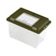 thumbnail image 5 of Tanque De Ba?o Para Tortugas Caja De Cría De Anfibios Hábitat Para Reptiles Caja De Alimentación De Alimentos Verde, 5 of 5