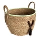 thumbnail image 1 of Macetero Cesto Canasto Organizador Tejido Mimbre 19x27cm Marrón, 1 of 2