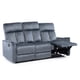 thumbnail image 4 of Sofá Reclinable  3 Cuerpos  Monaco  Grey Con Posavasos  De Aluminio, 4 of 5