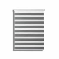 Cortina Roller Duo Zebra Día Y Noche Gris 90 X 165 Cm Sunfree