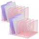 thumbnail image 1 of Organizador de archivos Kuntine.B de 5 secciones rosa, paquete de 2, 1 of 1