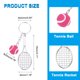 thumbnail image 2 of Uxcell Llavero de Tenis, Llaveros de Raqueta de Tenis de Metal Encanto Deportivo Colgante para Regalo, Favor de Fiesta, Rosa, 2 of 7