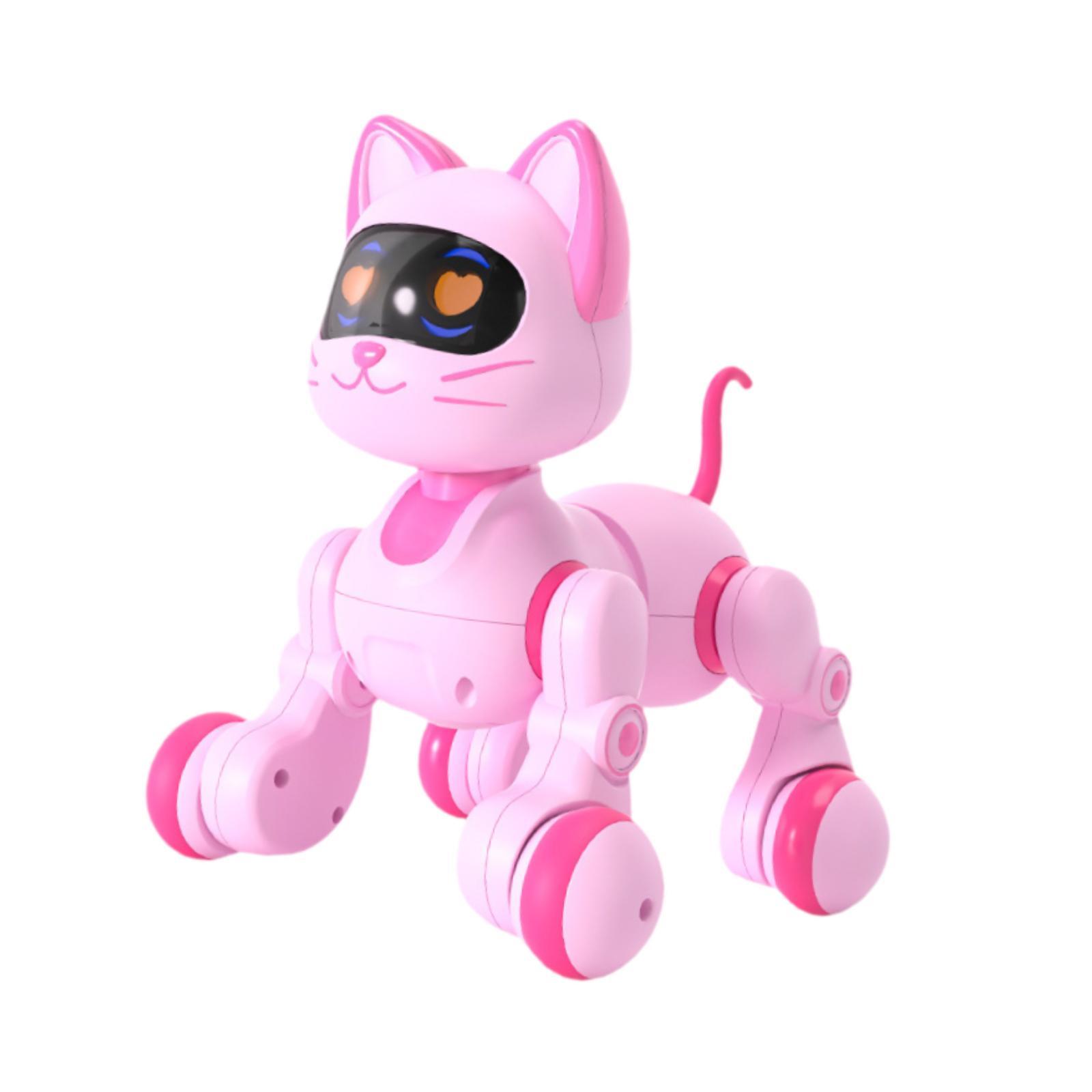 Magideal - Juguete Robot Inteligente Interactivo Para Mascotas, Juguete Musical Para Niños, Regalo Para Niños Y Niñas Con Luz Y Sonido, Robot De Control Remoto. Gato
