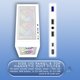 thumbnail image 5 of Funda para PC para videojuegos Apevia Eclipse-WH Eclipse Mid Tower White, 5 of 7