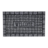 Fliperex - Alfombra Limpiapies Felpudo Alfombra De Entrada Piedras Gris