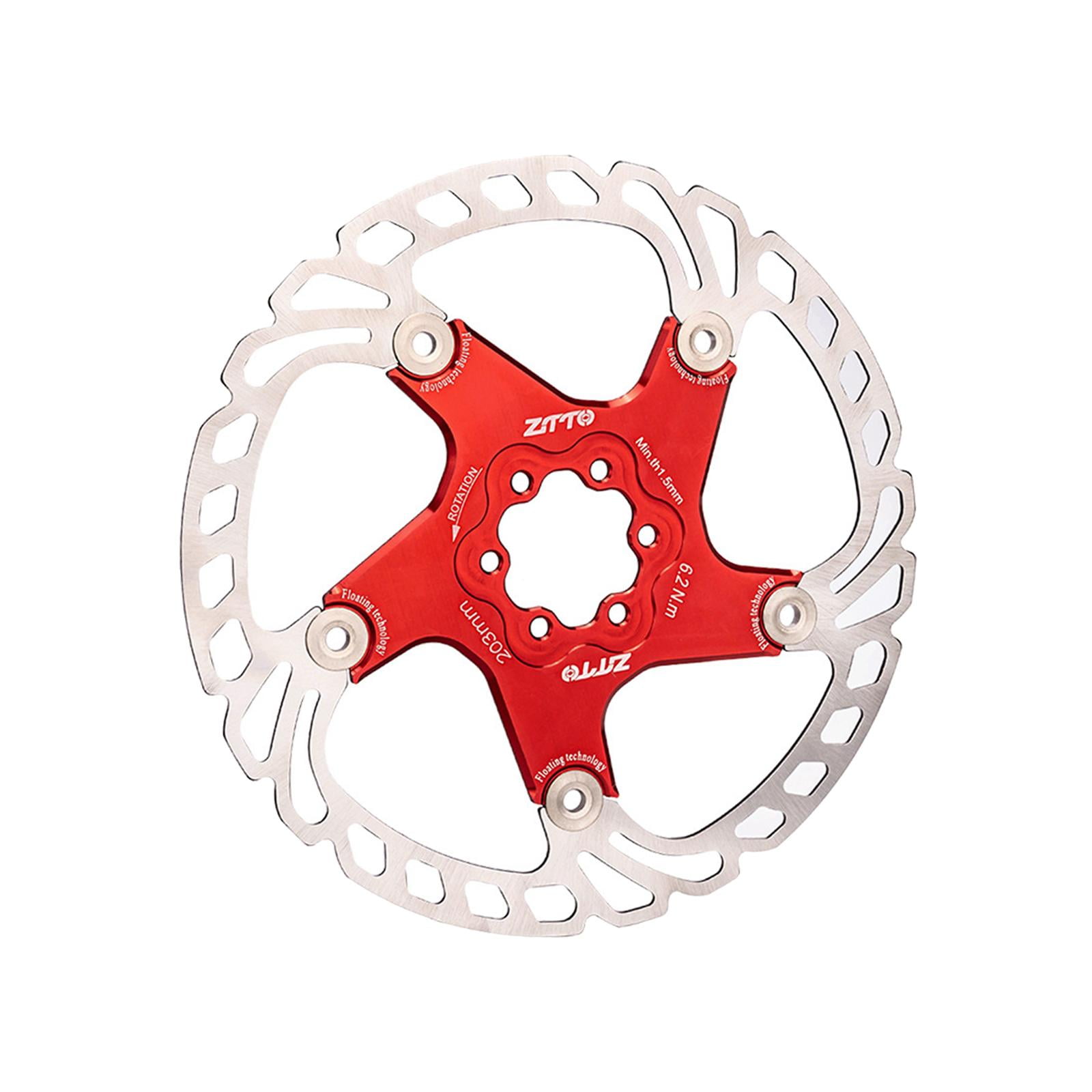Ioensy - Rotor De Freno De Disco De Bicicleta Disco De Freno De Bicicleta Para Bicicletas De Carretera Mtb Rojo 203mm
