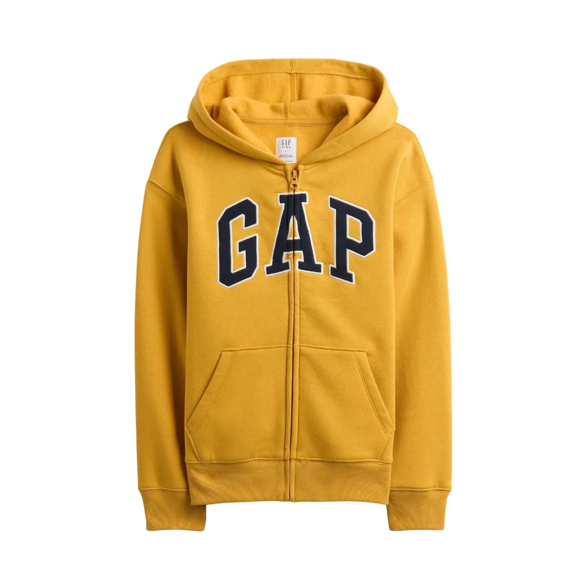 Buzo Con Capucha Y Cierre Completo Gap Para Niños Logo Miel Talla L