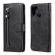 thumbnail image 1 of Funda con Cremallera para REALME C15/C12, Carcasa Cartera de Cuero PU con Soporte y Tarjetero, 1 of 5