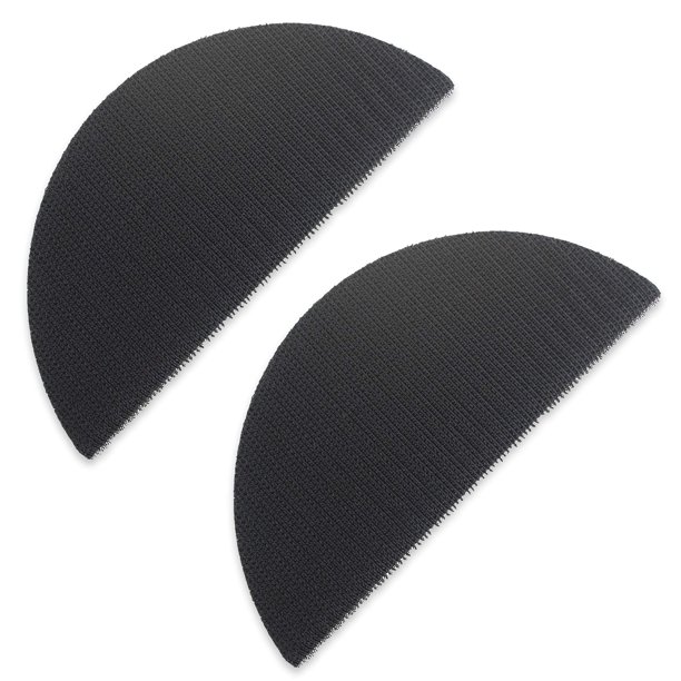 Almohadilla de lijado media luna Tool Guy Republic 15 cm con gancho y bucle – Juego de 2