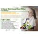 thumbnail image 3 of Organic Greek Vitamin Bottles Hydrogen Alkaline Generator Water Filter 500ml Borosilicate Glass, 3 of 3
