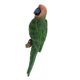 thumbnail image 1 of Loro realista resina animal ornamento animal colgando 31cm mira izquierda verde, 1 of 4