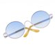 thumbnail image 2 of pair vidrios redondos del marco del hippy retro eyewear para 1/6 blanco de las muñecas del blythe, 2 of 4