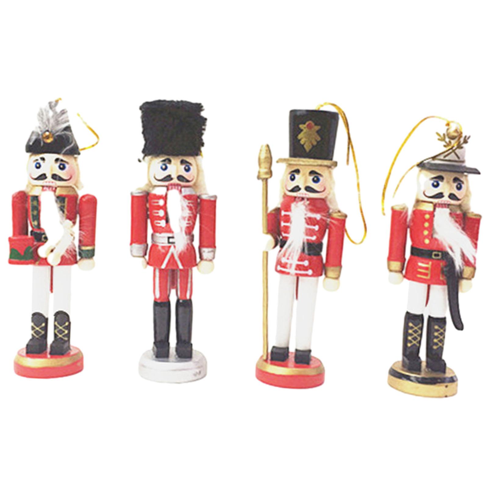 Bothyi - 4 Piezas De Cascanueces Navideños Colgantes, Decoración Creativa Coleccionable Para Árbol De Navidad