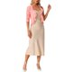 thumbnail image 2 of INSPIRE CHIC Bolero Ligero de Encaje Floral con Volantes en el Dobladillo, Abierto al Frente, de Media Manga para Mujer, Talla M, Rosa, 2 of 6