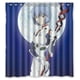 thumbnail image 1 of Cortina de ducha Evn, juego de cortinas de baño con ganchos, tamaño 66 x 72 pulgadas, 1 of 3