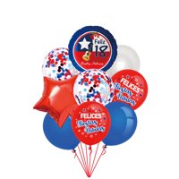 Genérico - Set De Globos Metalizados Feliz 18 Para Decorar 9 Pzas