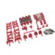 thumbnail image 2 of 29 Piezas De Repuesto De Actualización De Metal Para Wltoys 144001 144002 RC Buggy Crawler Rojo, 2 of 5