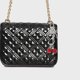 thumbnail image 2 of Unique Bargains 1 Pc Encantos de Bolso con Lazo de Cereza Elegante Accesorios de Bolsas Llavero Tono Plateado Rojo Claro, 2 of 5