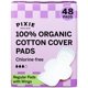 thumbnail image 1 of Almohadillas menstruales desechables Pixie de algodón orgánico, regulares, 48 unidades, 1 of 8