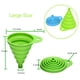 thumbnail image 4 of Juego de embudos Embudo plegable, paquete de 4 embudos de silicona para cocina y hogar Botellas de agua, aceites, líquidos y polvos, apto para alimentos, 4 colores (2 grandes + 2 pequeños), 4 of 8