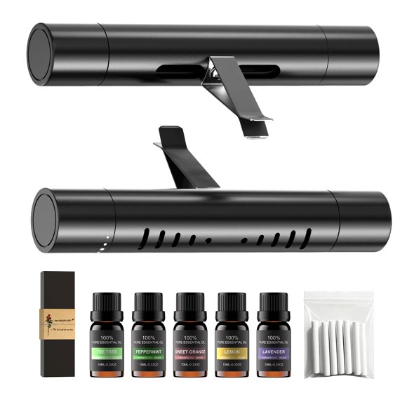 Ambientador para auto EORRZZY con clips para ventilación y aceites esenciales