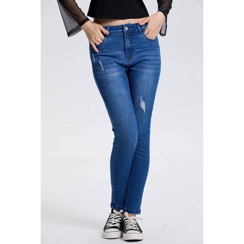 Fashionspark - Jeans Mujer Lia Super Skinny Azul