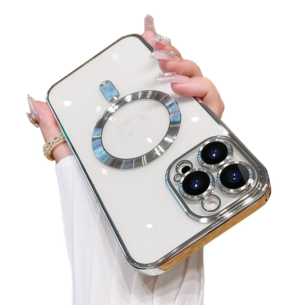 Vanan - Carcasa Magnetica Para Iphone 13 Pro Plata